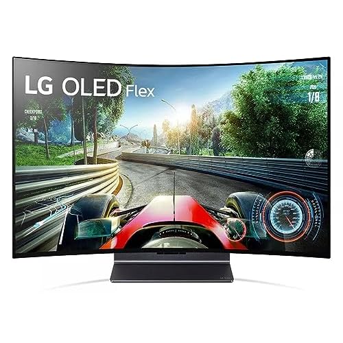 LG 42-Inch 4K OLED Flex Smart TV with Bendable Screen – AI-Powered TV, Alexa Built-in, Gaming, Streaming, Movies (42LX3QPUA, 2023)