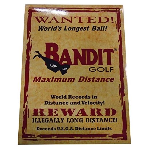 Bandit Non Conforming Illegal Maximum Distance Golf Balls 1 Dozen 12 Count Box