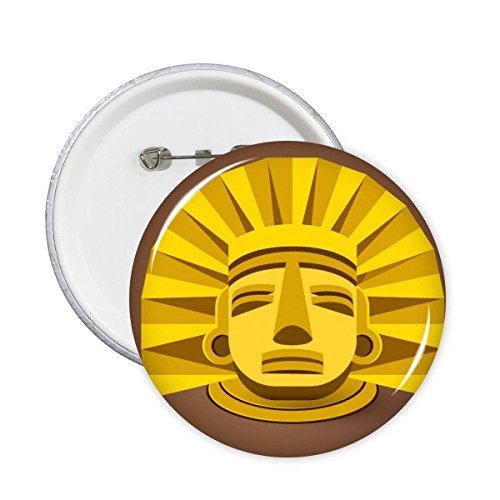 Pins Égypte antique au motif abstrait de pharaon d'or avec finition premium