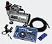 Produktbild Wiltec Einsteiger Airbrush Kompressor Set AS18-2 mit 1 Airbrushpistole und umfangreichem Zubehör