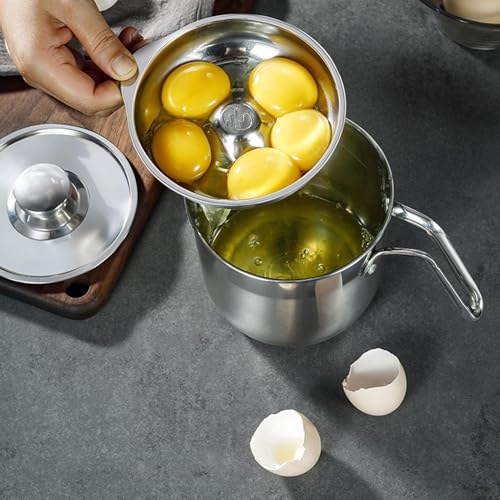 Separador de clara de huevo con mango y tapa de gran capacidad 4