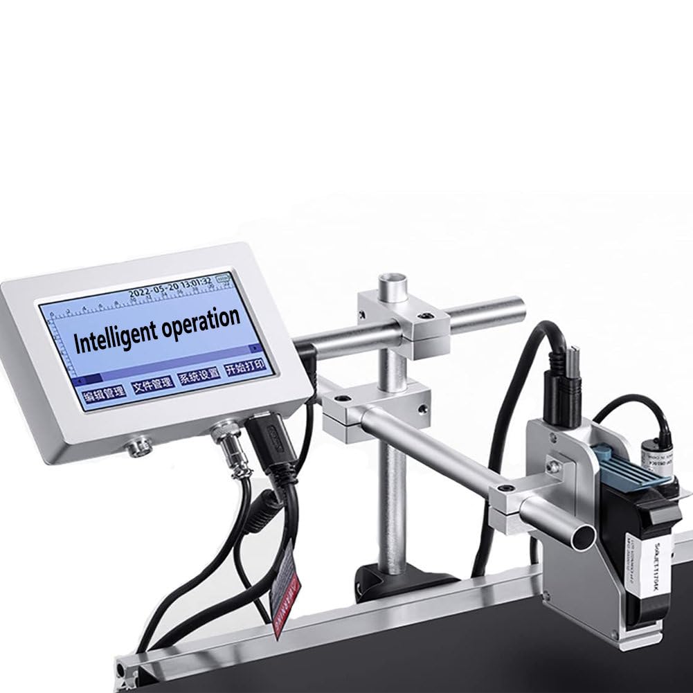 Industrial inkjet printer,batch printer,automatic inkjet barcode encoding,12.7mm image thermal inkjet printer,quick-dry online batch printer,suitable for in-line coding wires,cartons,egg 25.4mm