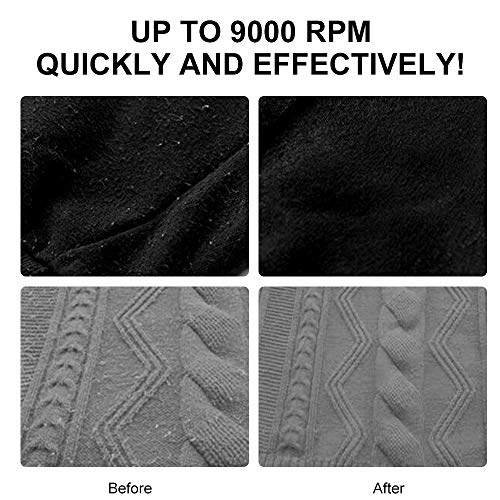 Pritech Fabric Shaver Lint Remover- Rechargeable Fabric Defuzzer for Clothes Sweater Shavers, Depiller for Clothes Defuzzer for Clothes with Handle and USB Rechargeable