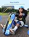 Electric Go Kart for Kids Ages 6-12 - 24V Drifting Go Cart Shift - 360° Spin, Twist Grip, Stepless Speed, Max 6 MPH, 3 Adjustable Seat, Music, Drift Kart for Riders up to 132 lbs, Blue/24V