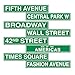 Beistle S50094AZ3 New York City Street Sign Cutouts, Green/White