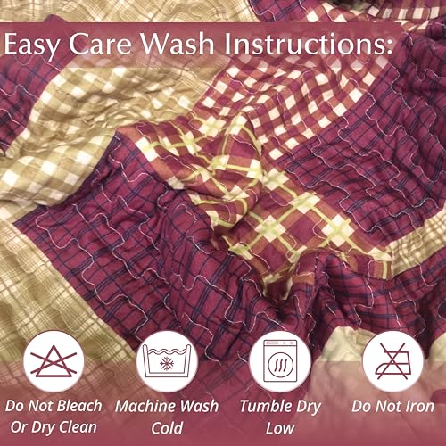 Virahbella2piecefullqueenlodgequiltbeddingsetrusticcountryreversiblecomfortersetwithdecorativepillowshamshomesteadred Urban Country Home Decor Virah bella 2 piece fullqueen lodge quilt bedding set rustic country reversible comforter set with decorative pillow shams homestead red urban country home decor