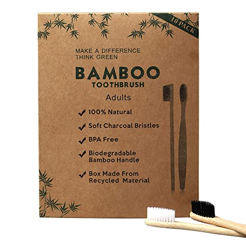 GeekerChip-Bamboo-Toothbrush10-Colors-Bamboo-ToothbrushNatural-Soft-BristlesEcological-and-100-Biodegradable