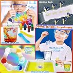 UNGLINGA 100+ Science Lab Experiments Kit for Kids Scientist Toys Gifts | STEM Activities, Chemistry Set, Gemstone, Volcano, Glowing Worms, Fizzy Reaction