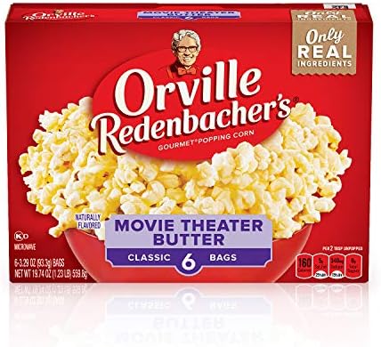 Orville Redenbacher's Microwave Butter Popcorn, 6-Count (Pack of 6)