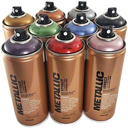 Montana Metallic Effect Acrylic Spray Paint Set of 9 400ml