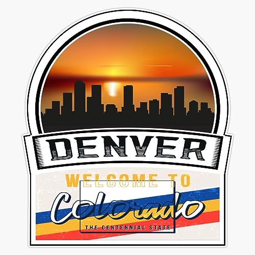 Magnet Denver Welcome To Colorado The Centennial State Colorado State And Cities Series -3 Magnet Vinyl Decal Sticker 5