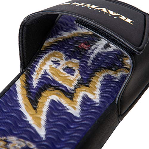 Image of FOCO Men's NFL Team Logo Sport Shower Foam Slide Flip Flop Sandals