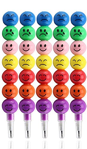 Cosanter 5Pcs Impilabile Matita Novità Divertenti