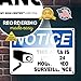 This Area is Under 24 Hour Video Surveillance Sign, 10x14 Inches, Rust Free .040 Aluminum, Fade Resistant, Made in USA by My Sign Center
