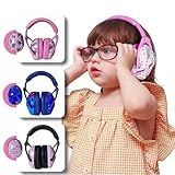 Fone Abafador de Ruídos Autismo Infantil Colorido Abafador de Som e Protetor Auditivo Para Crianças Autistas TEA Protetor Auricular - ALVATEC ATC® (LARANJA, Tamanho único) (Azul)