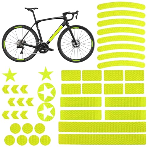 Tsathoggua Lot de 42 Autocollants Réfléchissants, Vélo Nuit Réfléchissant Sécurité Décoration, Stickers Réfléchissants pour la Visibilité de Nuit,...