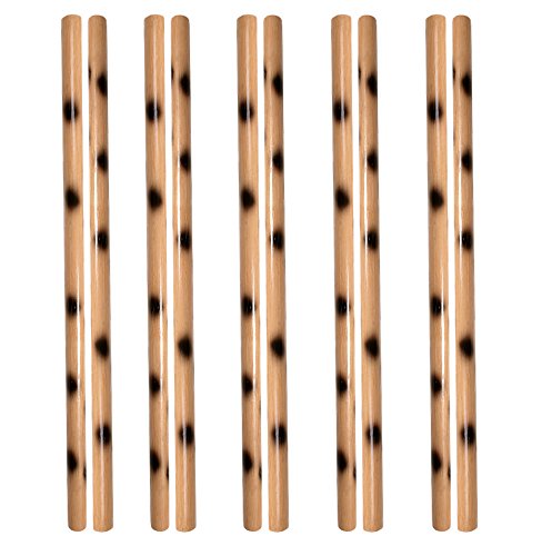 DEPICE Trainingswaffe Escrima-Stock Rattan Geschält Gefleckt - 10er Pack, Natur, w-ersw-10x