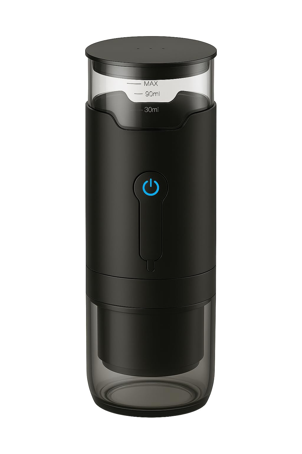 Genérico Cafetera Portátil Automática, Compacta para Viaje, Oficina y Camping, Compatible con Cápsulas y Café Molido, con Filtro Reutilizable