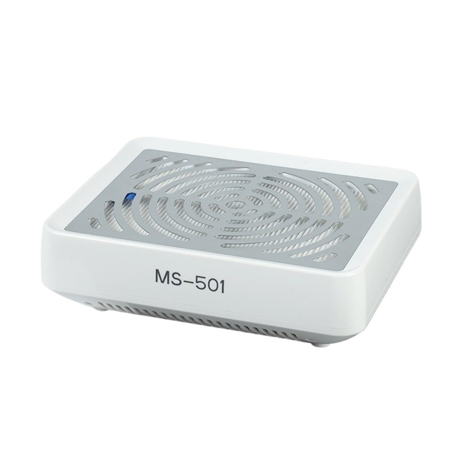 Dust Extractor, 3Pcs Nail Dust Collector with Lamp Powerful Vacuum Fan Suct Extractor 40W Colector for Manicure for Beginners(White)