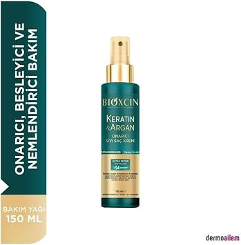 Bioxcin Keratin & Argan Onar c  S v  Sa  Bak m Kremi, 150 ml, Y pranm  ve Hasar G rm  Sa lar