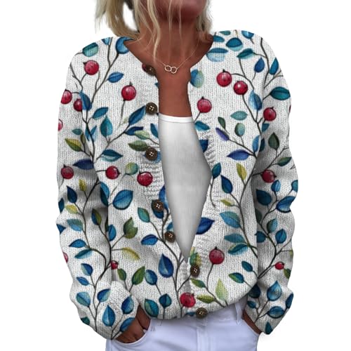 Cardigan Sweaters for Women Casual Button Up Long Sleeve Sweaters Trendy Active Urbanwear Fall Fashion Outfits