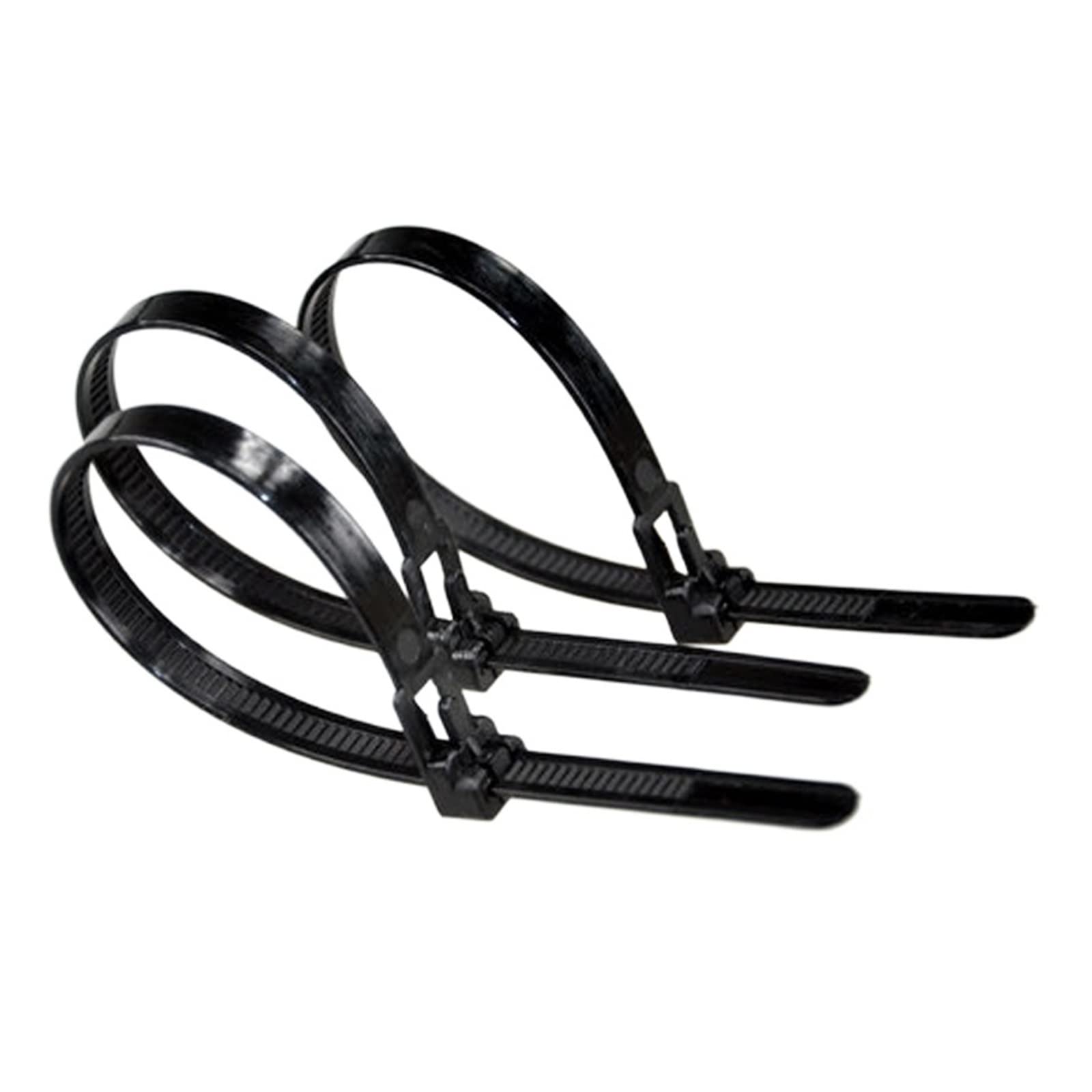 Lösbarer Kabelbinder Wiederverwendbarer Kunststoff-Nylon-Kabelbinder Compatible With Entriegeln(100pcs 8x150mm,18)