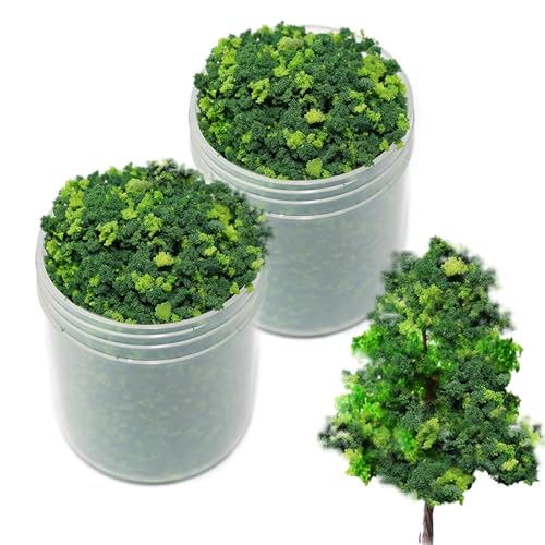 wowjimi 花粉 約80g 人工芝生パウダー ジオラマパウダー DIY ミニチュア 自然 お花畑 箱庭 桜 風景 草原 モデル草 グラス模型 建物モデル 鉄道模型 (木の葉グリーン)の商品画像（Amazon）