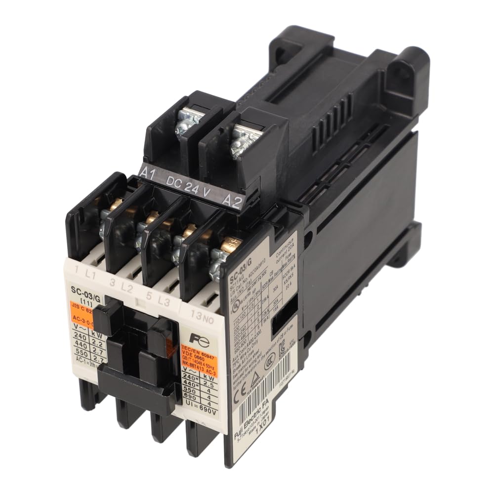 SC03/G-1A/24VDC | SC11AG-E10 | FUJI SC-03/G DC24V 1A CONTACTOR 1 N/O AUX 24VDC (4KW AC3 380/440V)