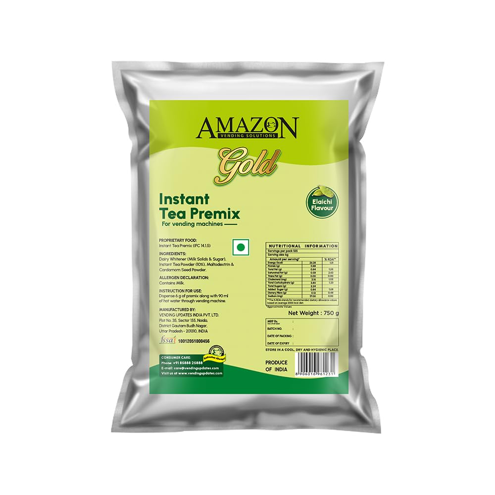 AMAZON 3 In 1 Instant Cardamom Chai Tea Premix Powder No Added Sugar Pack Of 1 For Vending Machine Manual Use, Bag,750 Grams (B0CBVN7X8N) Amazon Price History, Amazon Price Tracker