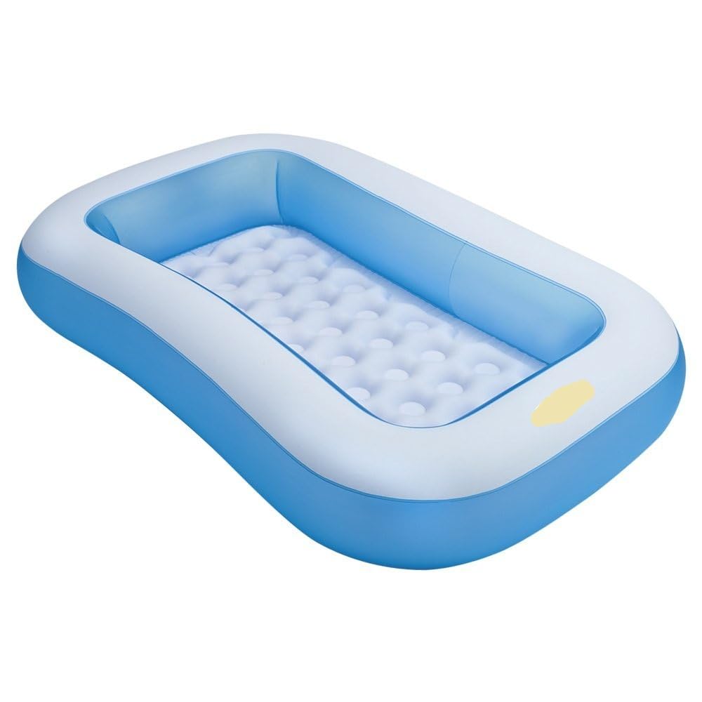 jilani kids pool swimming pool inflatable size 5ft with manual pump (square-matelframe)- Multi color-image-35
