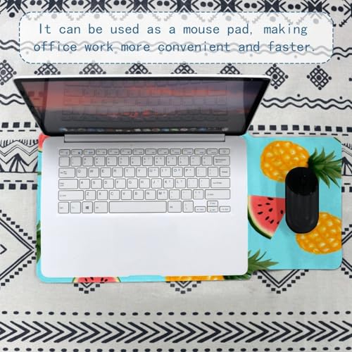 Funda para portátil de 13.8x10.2 pulgadas en terciopelo azul Summer Fruits 5