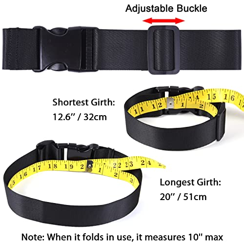 Wisdompro 2 Pcs Add a Bag Luggage Strap, Heavy Duty Adjustable Suitcase Belt Travel Attachment Travel Accessories for Connecting Your Luggage Together - Black3