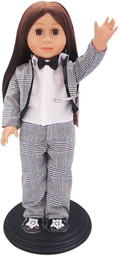 Miniatura 10 de 6 soportes de muñeca Soporte de exhibición Soporte de muñeca Soporte de oso de peluche para muñeca-Blanco