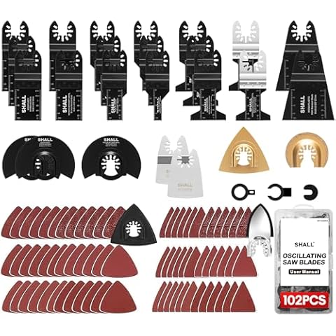 SHALL Kit de 102 lames multi-outils Cover