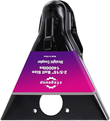 Miniatura 9 de Stegewop Acoplador de remolque de marco en A forjado de 2 pulgadas con pestillo de gatillo SAE Clase IV 7000 libras para remolque RV, barco, cámper