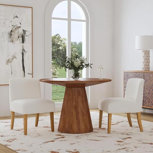 Image of HomePop Low Back Dining Chair - Cream Boucle (Single Pack)