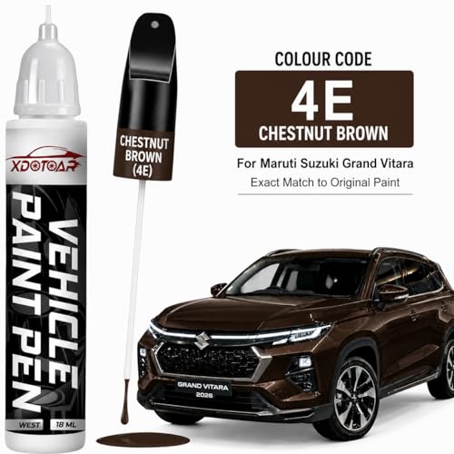 Image of XDOTOAR Car Touch Up Paint for Maruti Suzuki Grand Vitara Chestnut Brown (4E) | 2K Paint Technology | Exact Color Match | Car Scratch Repair Paint Pen | Automotive Touch Up Paint | Quick Drying | Rust Protection | 18ml