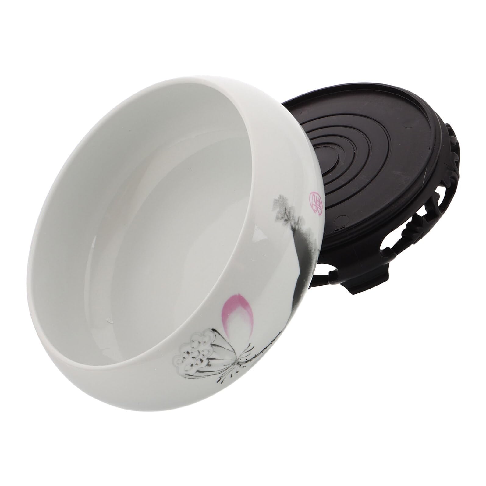 Pot de fleurs hydroponique en céramique blanche haut de gamme 20cm sans trou