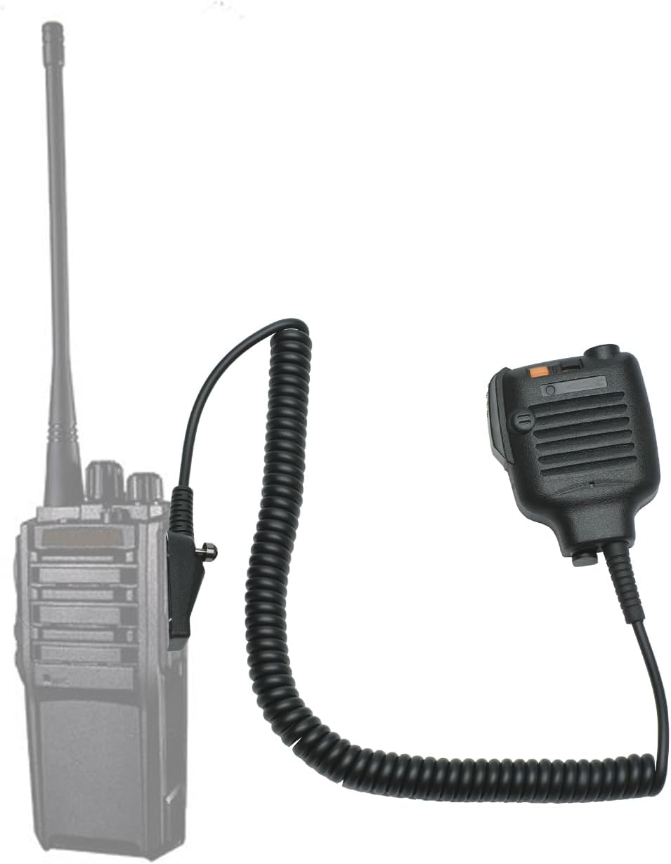 Speaker Mic Remote Shouder Microphone for Kenwood Radios KMC25 NX-200 NX-210 NX-300 NX-3200 NX-5300 NX-3300 NX-5200 K2 NX-5400 TK-2180 TK-3180 TK-280 TK-290 P25,2 Pack