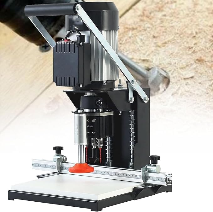 Perceuse à charnière portable – Outil portable pour le travail du bois précis et le poinçonnage, idéal pour le bricolage et une utilisation professionnelle