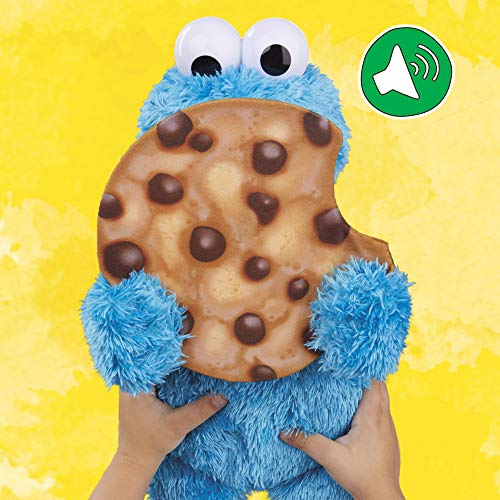 Sesame Street Peekaboo Cookie Monster Talking 13-Inch Plush Toy For Toddlers, Kids 18 Months & Up, Blue #TOP5