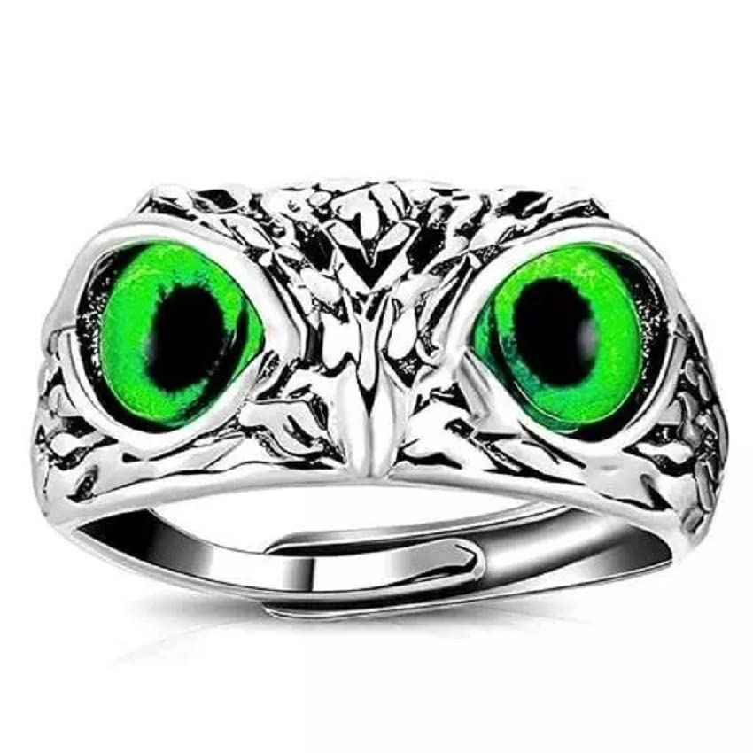 df store Owl Eye Ring For Boys Stainless Adjustable Finger Rings for Men and Boys-picture-55
