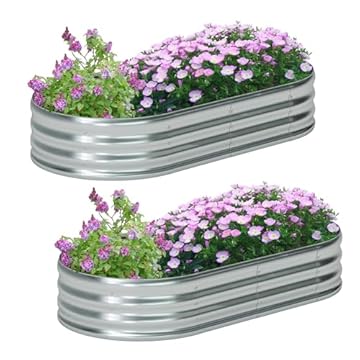 corrugated steel raised beds