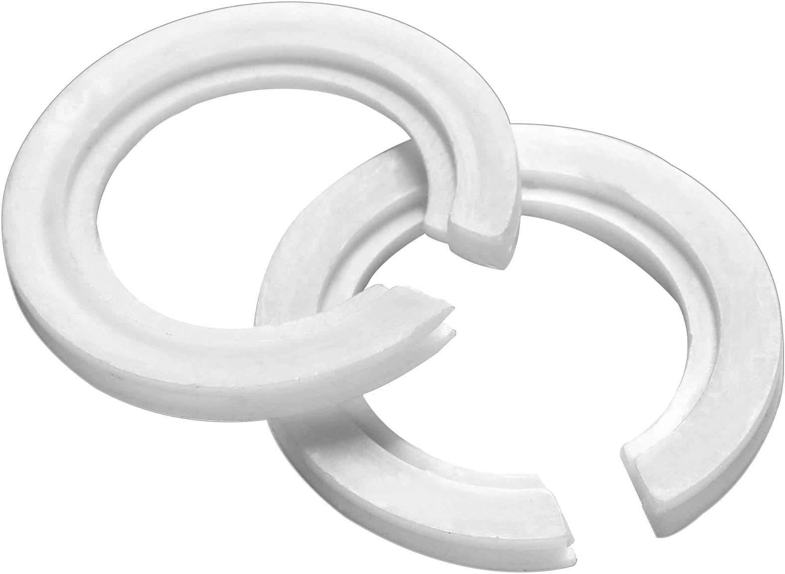 Vin beauty E27 to E14 Lampshade Reducer Ring, 2 Pack Lamp Shade Adapter Rings Light Ring Converter Washer Plastic Replacement 42mm 29mm Screw Fitting Adapter, White (Vin Beauty539838_1)