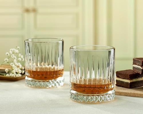 Vista 34 de Pasabahce Juego de 4 vasos de whisky de alta calidad – Cóctel exclusivo, whisky, bourbon, licor, vasos de ron – Vasos antiguos – Vasos de 10.25 oz