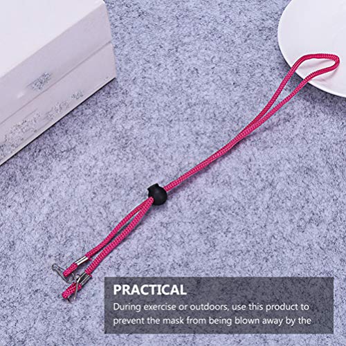 BESPORTBLE 10PCS Chapéu Retentores Clips Alça Ajustável Alça Anti- Perdido Com Cabo Bloqueios para C