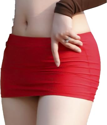 FGHSFRT Sexy Womens Sheer Ultra See Through Low Waist Micro Mini Skirts Pencil Skirt
