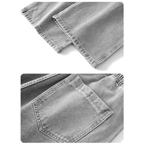 Mens Baggy Jeans Trendy Y2k Streetwear Wide Leg Loose Fit Straight Vintage Denim Pants Casual Drawstring Summer Jeans3