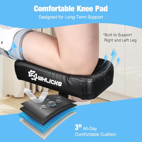 WHLICKS Foldable All Terrain Knee Scooter