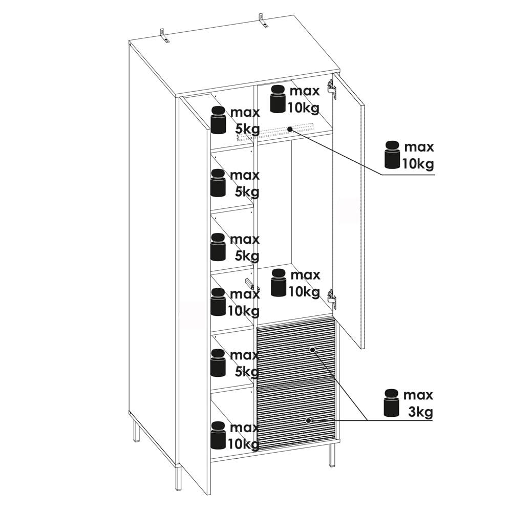 Lomadox Kinderzimmer komplett Set mit 90x200 cm Bettgestell in grau-grün mit Eiche, 5-teilig, Kleiderschrank, Schreibtisch, Wandboard, Kommode